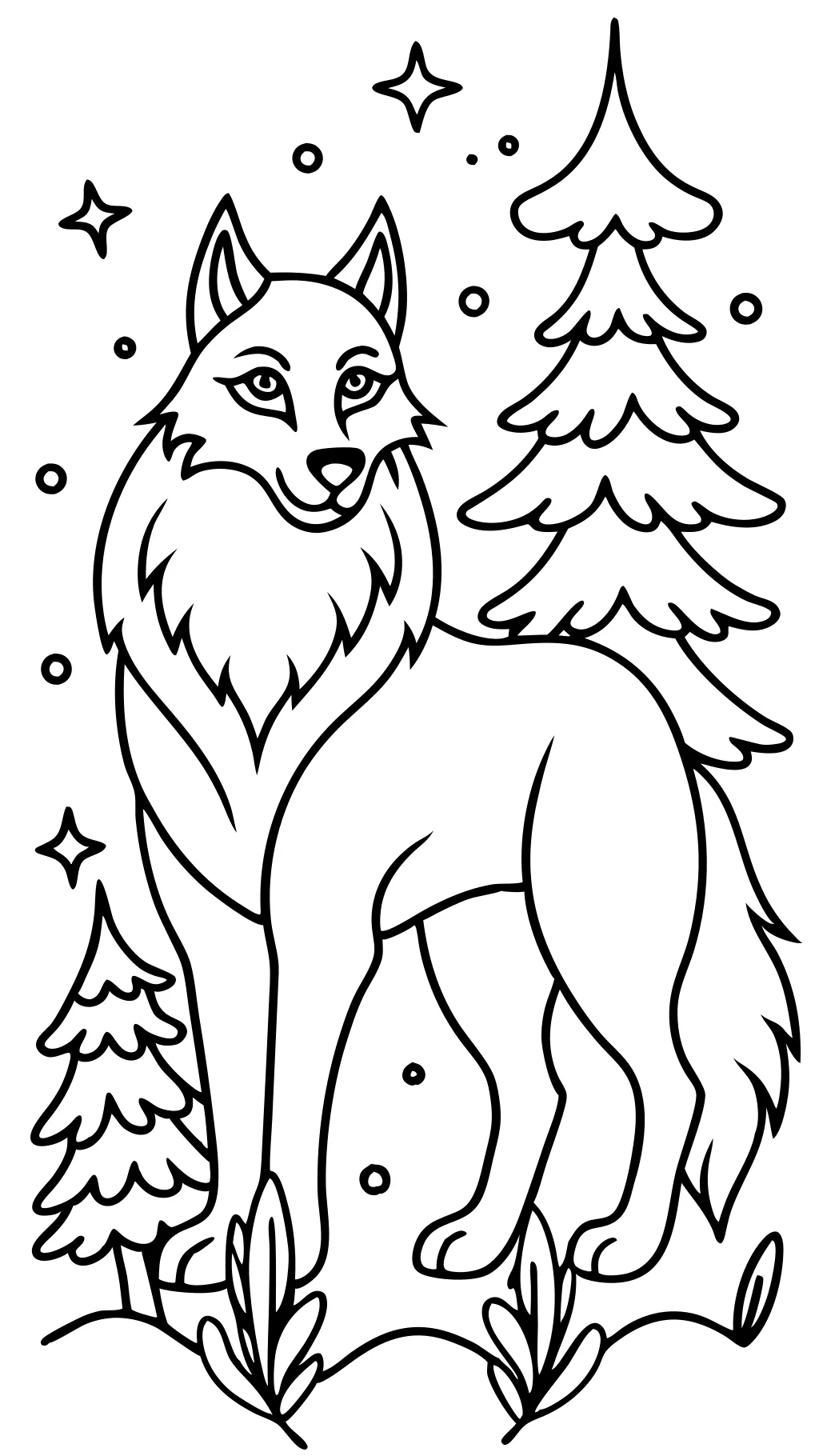 coloriages d’anime de loup